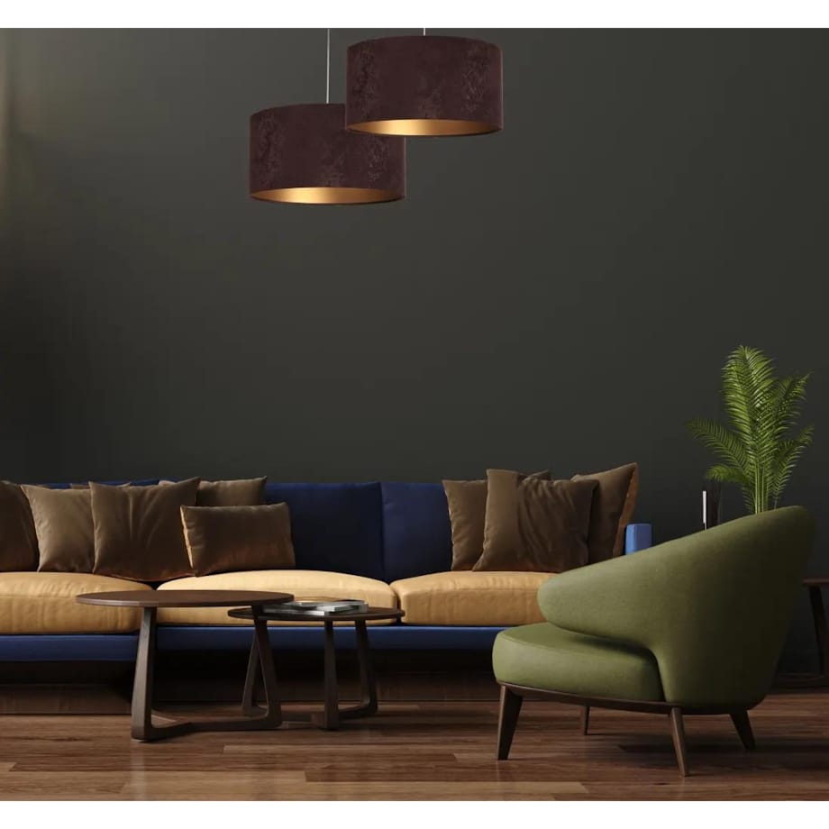 Lampa wisząca HOME 40 brązowa/złota