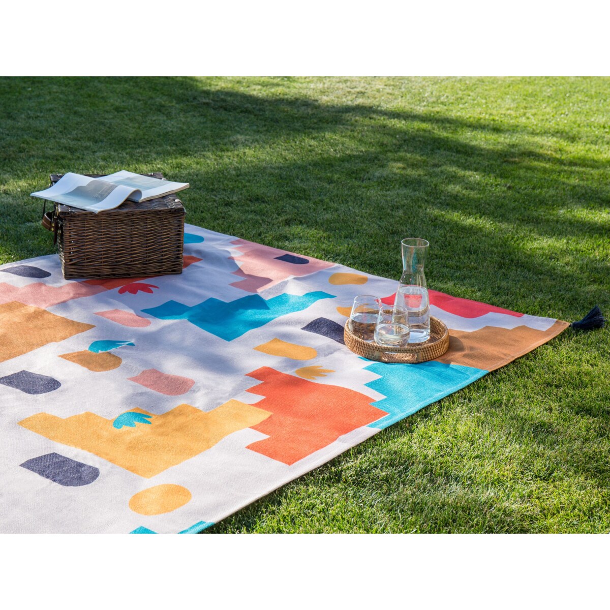 Koc piknikowy KAMBAR 150 x 200 cm Kolorowy