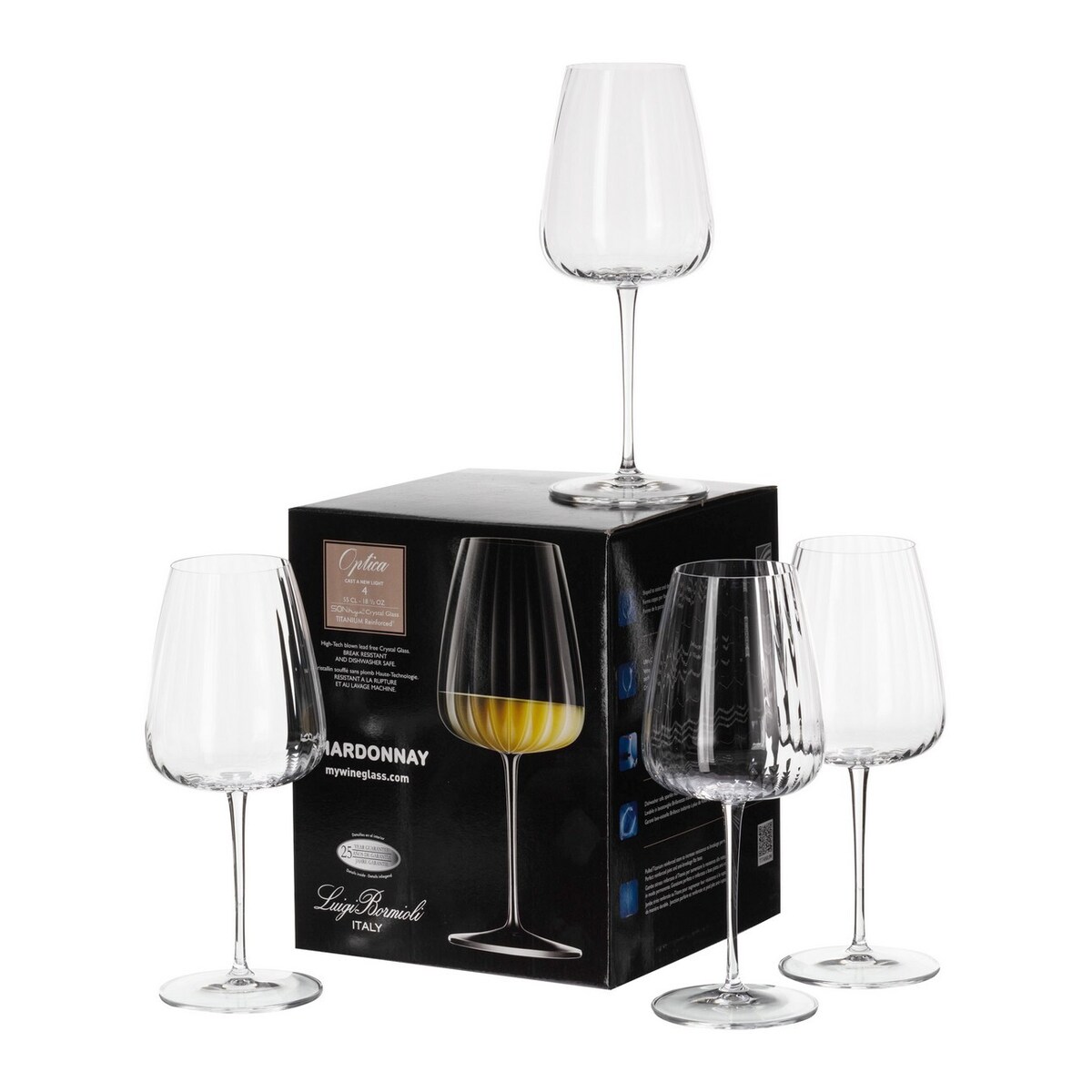 Kieliszki do wina Ottico 4szt. 550ml, 6 x 8,4 x 22,7 cm