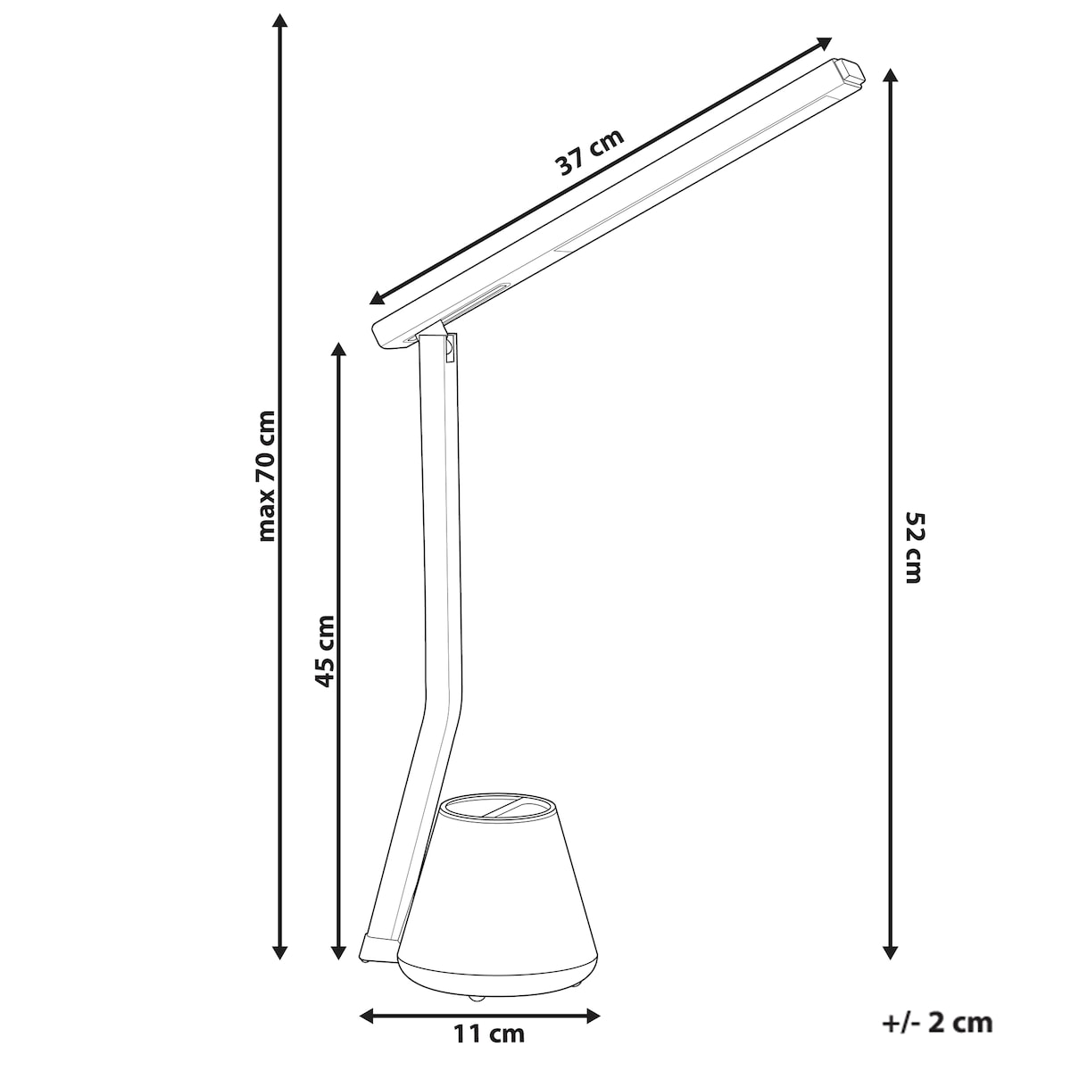 Lampa biurkowa LED DENEB Ze ściemniaczem Błękitny