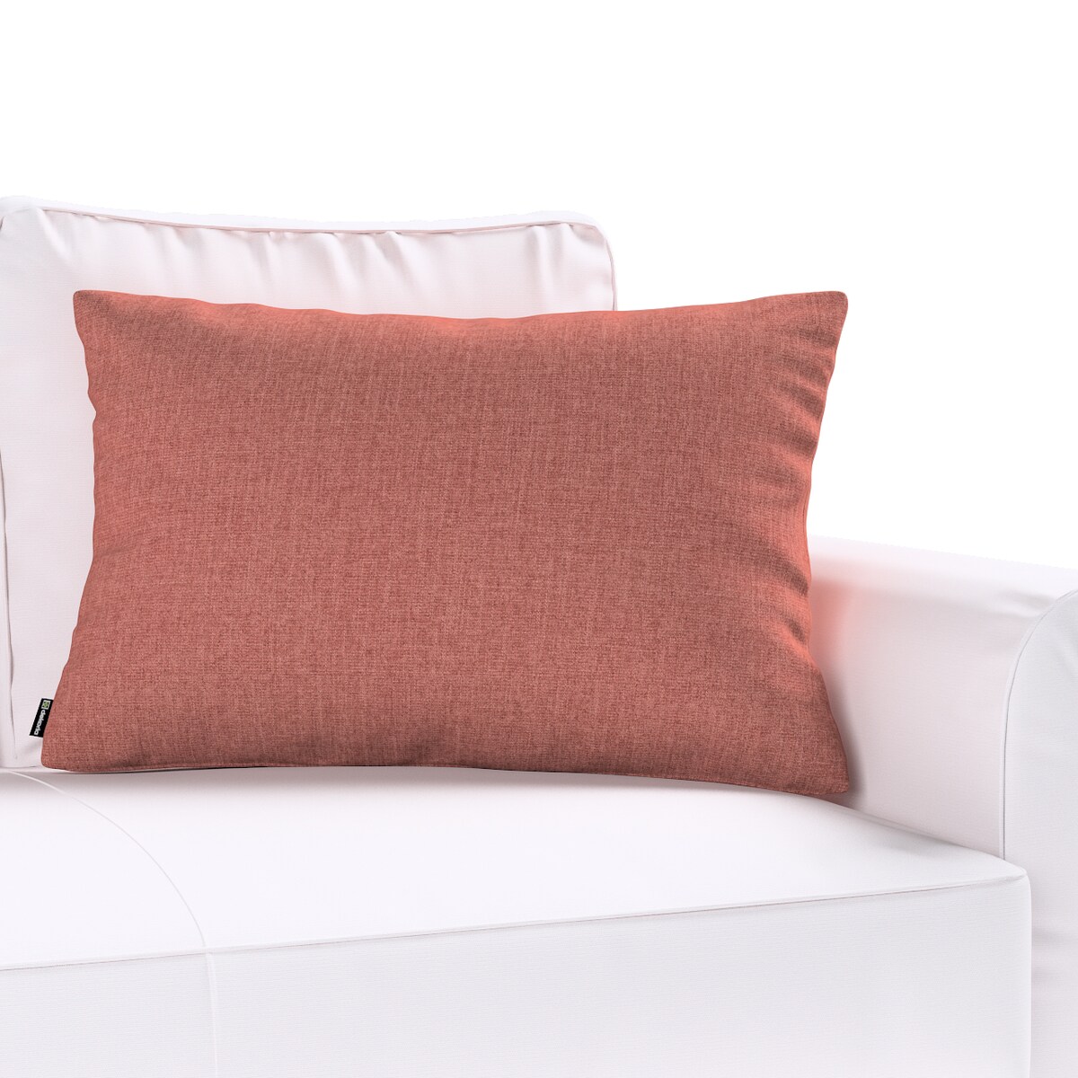 Poszewka Kinga na poduszkę prostokątną 47x28 brązowo-koniakowy szenil