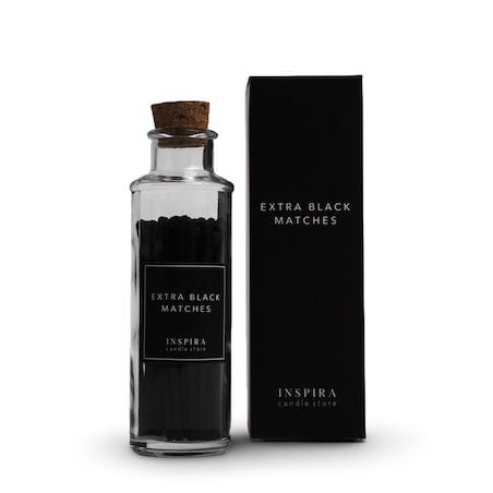 Czarne zapałki Extra Black Matches, INSPIRA