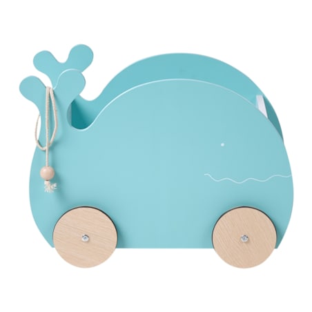Skrzynia na zabawki na kółkach Wieloryb WOOLI Niebieski