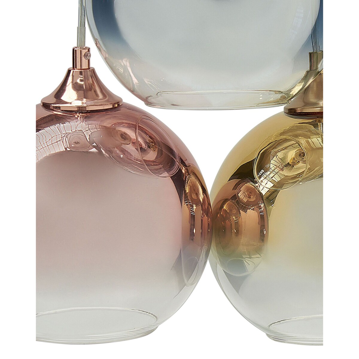 Lampa wisząca szklana 6-punktowa wielokolorowa TOOMA