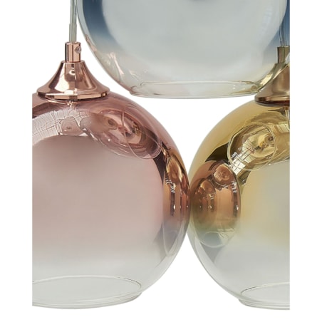 Lampa wisząca szklana 6-punktowa wielokolorowa TOOMA