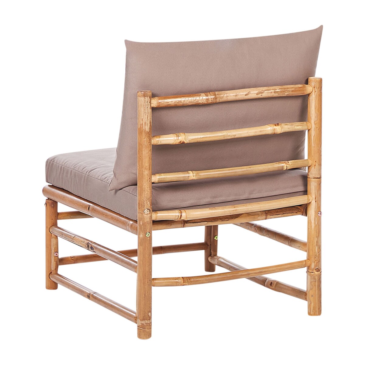 Moduł ogrodowy 1-osobowy bambusowy beżowoszary CERRETO