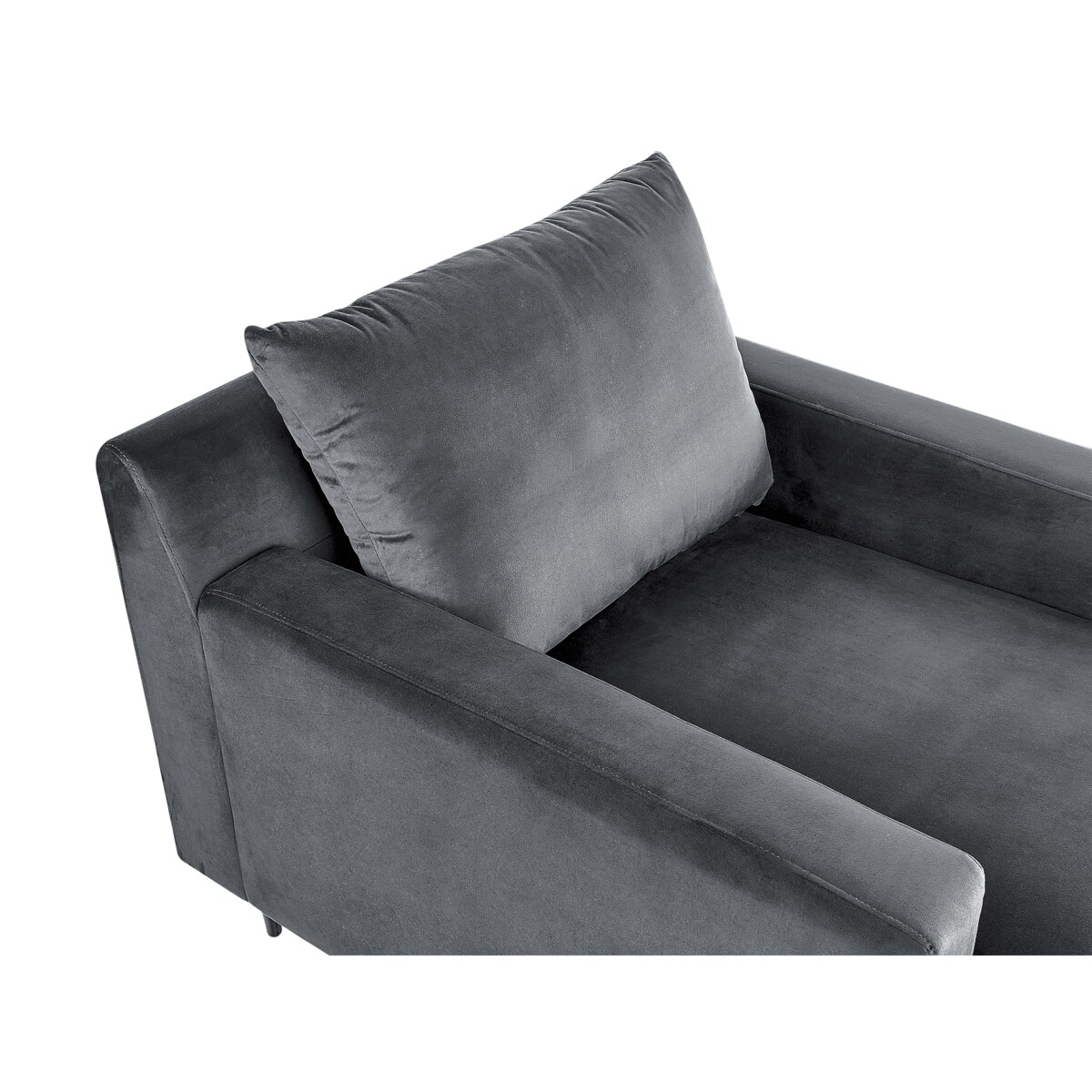 Szezlong welurowy szary GUERET