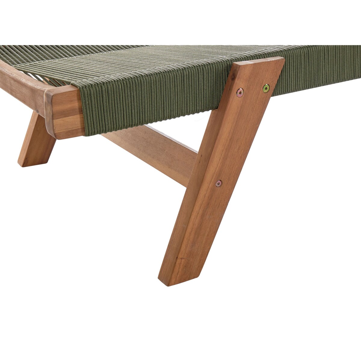 Leżak Drewno akacjowe Zielony PROSSEDI