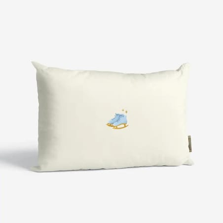 Poduszka świąteczna -Minimalistyczne łyżwy