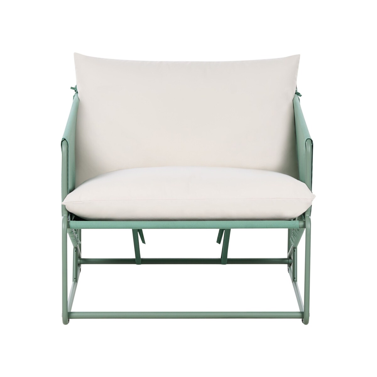 Zestaw ogrodowy dla 4 osób PONTE Metal Zielony