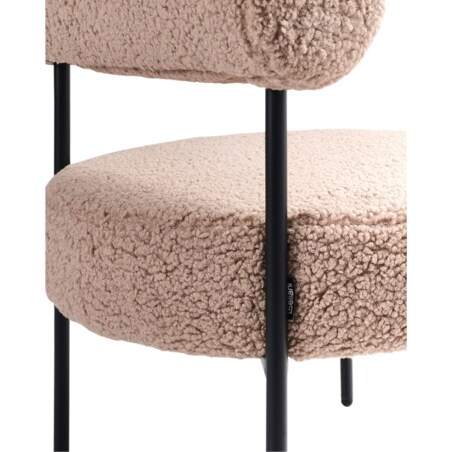 Fotel ALPHA Boucle Beżowoszary