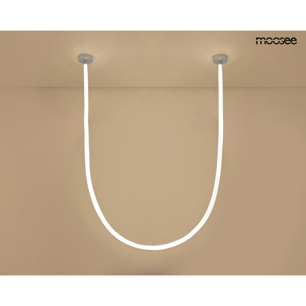 MOOSEE lampa wisząca LASSO 600 Smart srebrna
