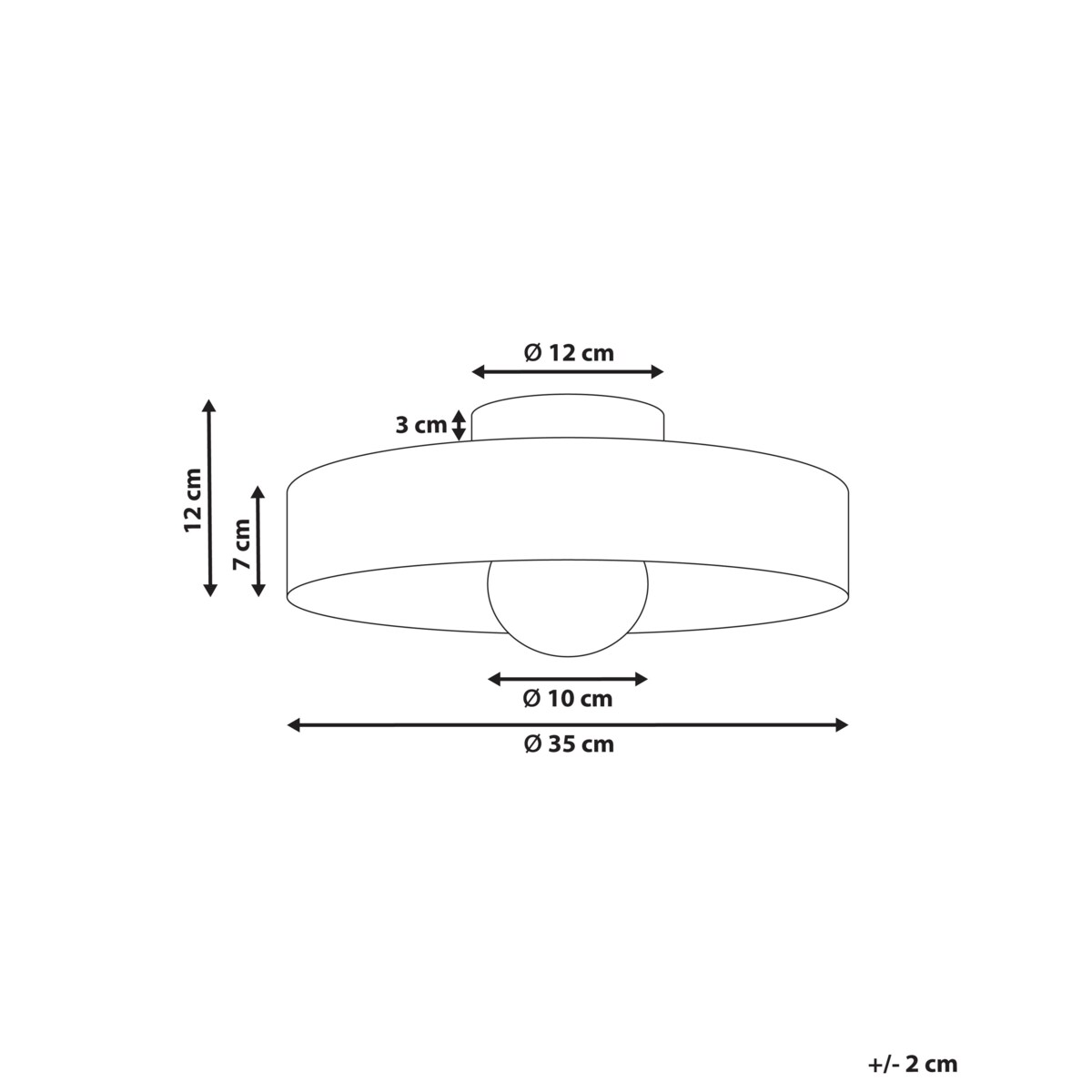 Lampa sufitowa LUGUSE Szkło Zielony