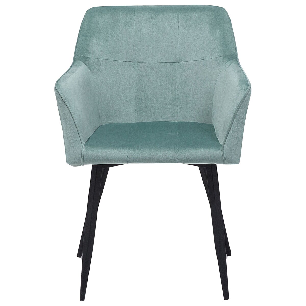 Zestaw 2 krzeseł welurowy zielony JASMIN