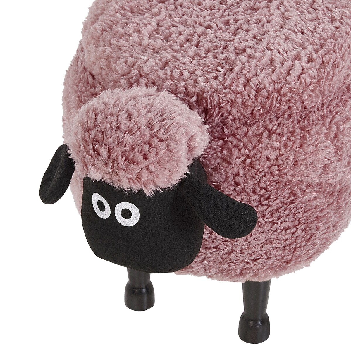 Pufa zwierzak ze schowkiem SHEEP Różowy Baranek