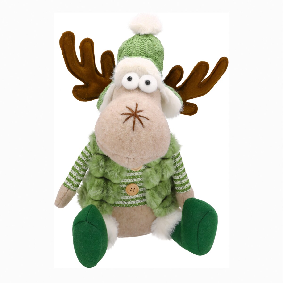 Skrzat świąteczny gnom ozdoba renifer na święta