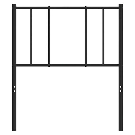 vidaXL Metalowe wezgłowie, czarne, 100 cm