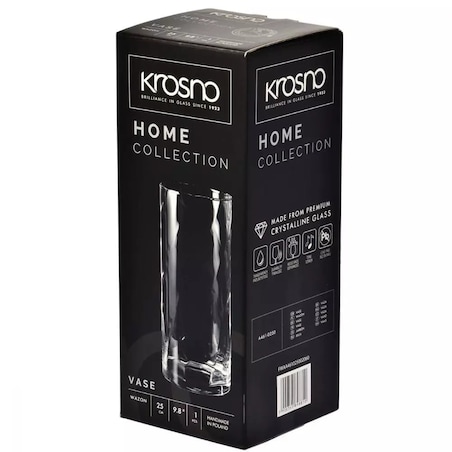 Prosty Wazon Home Krosno 28 cm Tuba Cylinder na Kwiaty Cięte na Stół Home