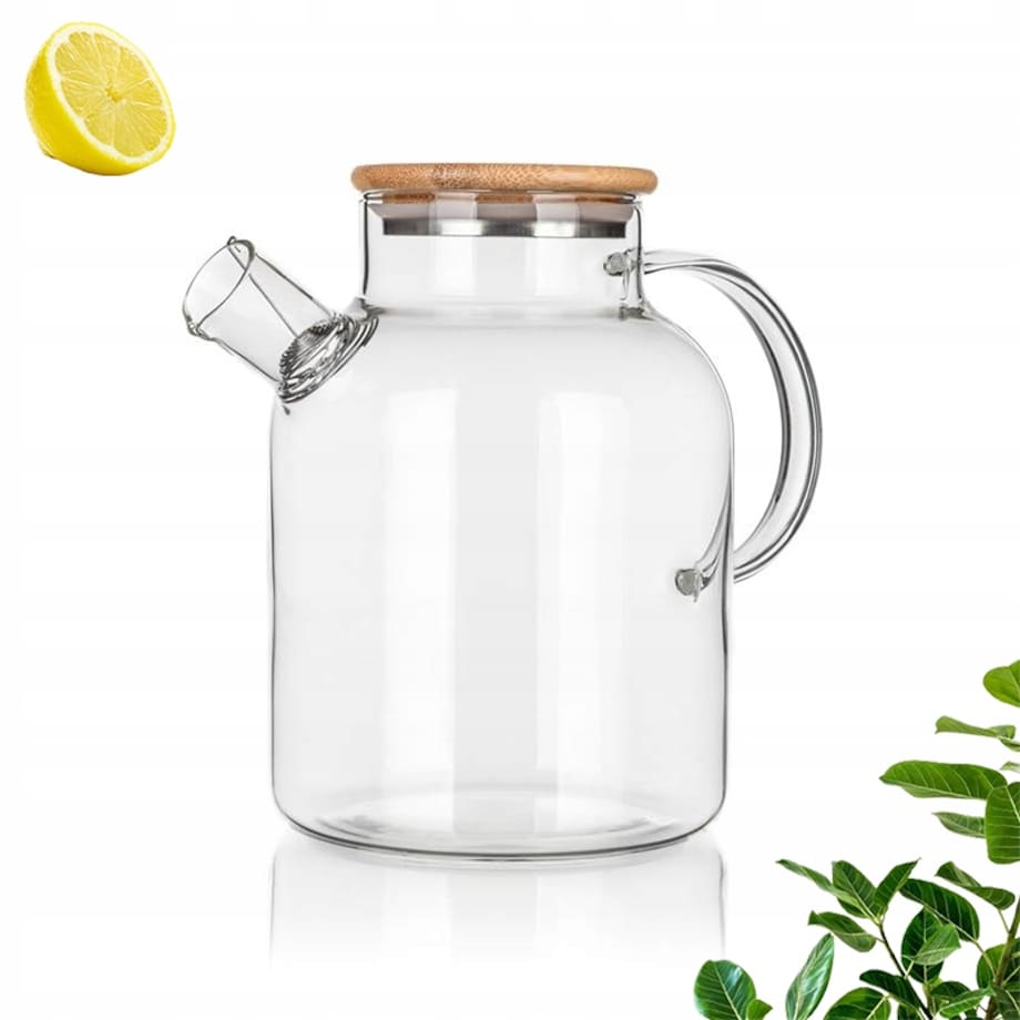 SZKLANY DZBANEK 1,5 L na herbatę zioła kompot soki napoje box prezent
