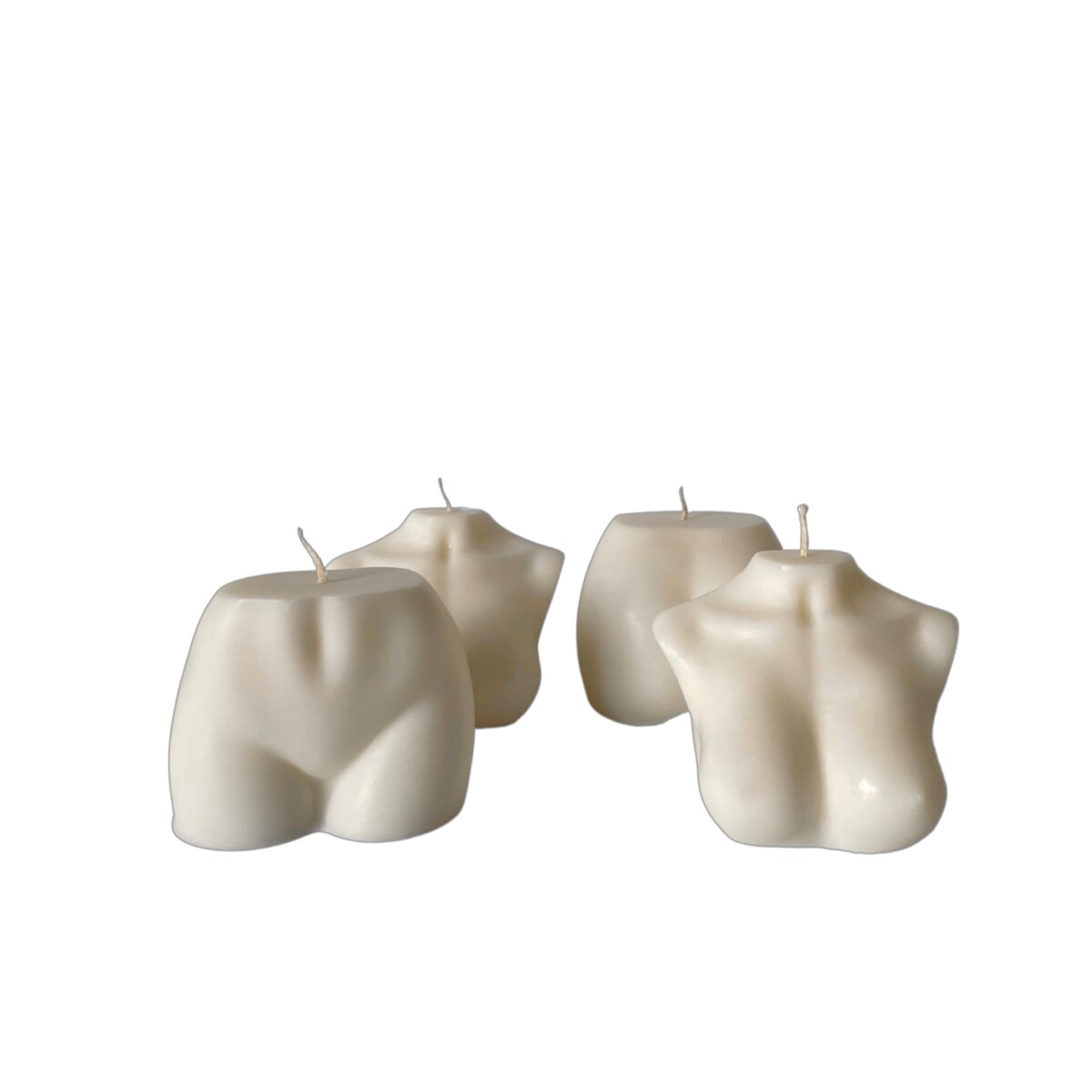 Świeca sojowa pośladki Body Part Bottom, 110 g, INSPIRA