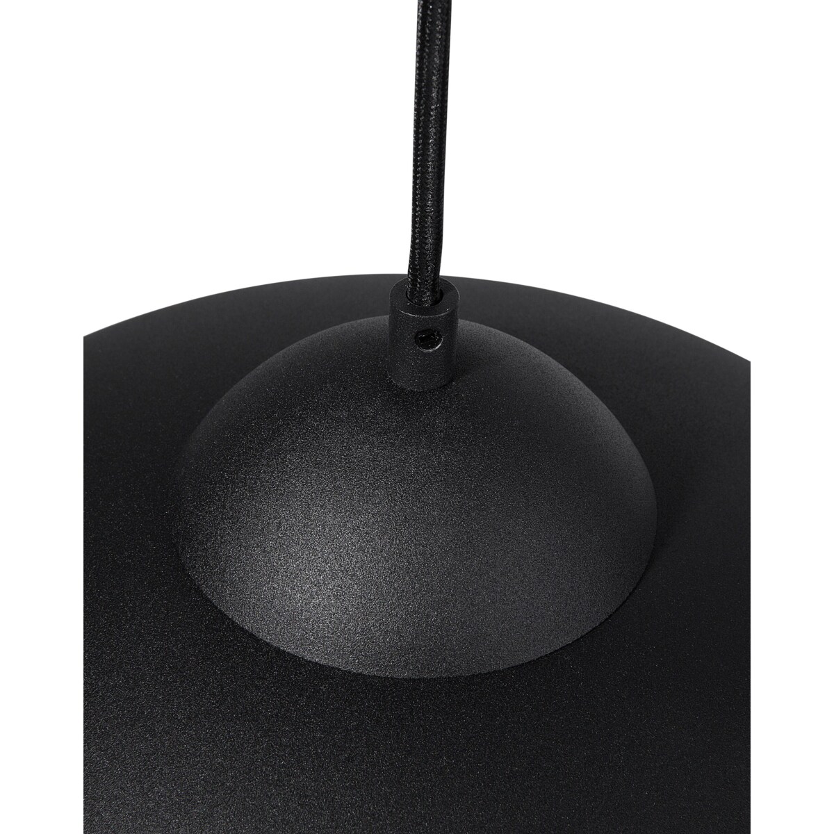 Lampa wisząca metalowa czarna CETINA