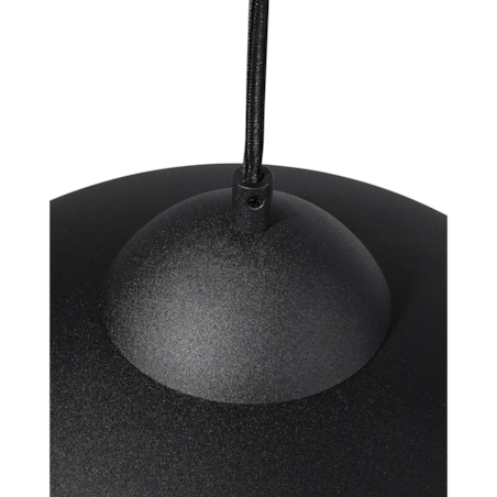 Lampa wisząca metalowa czarna CETINA