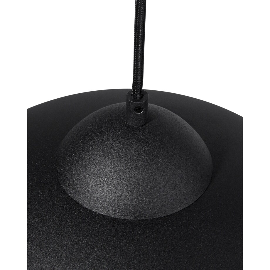 Lampa wisząca metalowa czarna CETINA