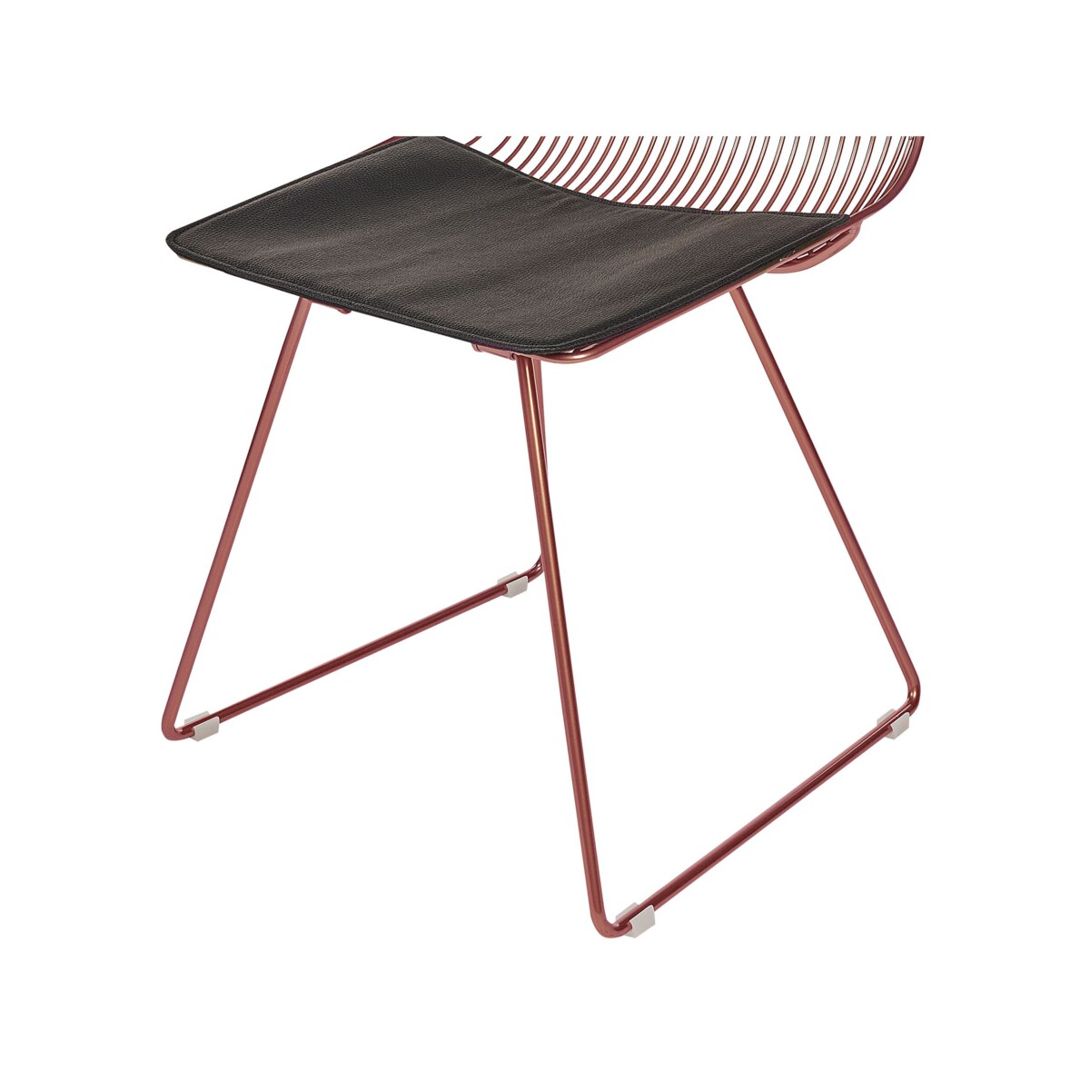 Zestaw 2 krzeseł do jadalni metalowy złoty róż BEATTY