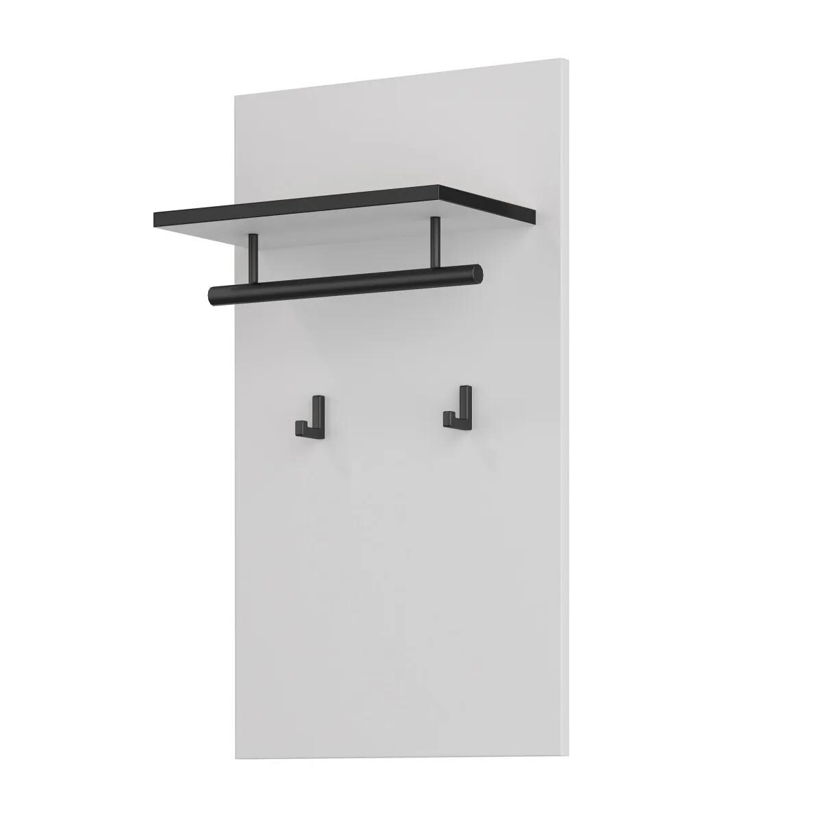 Wieszak do przedpokoju CROSS 40x70cm biały/czarny