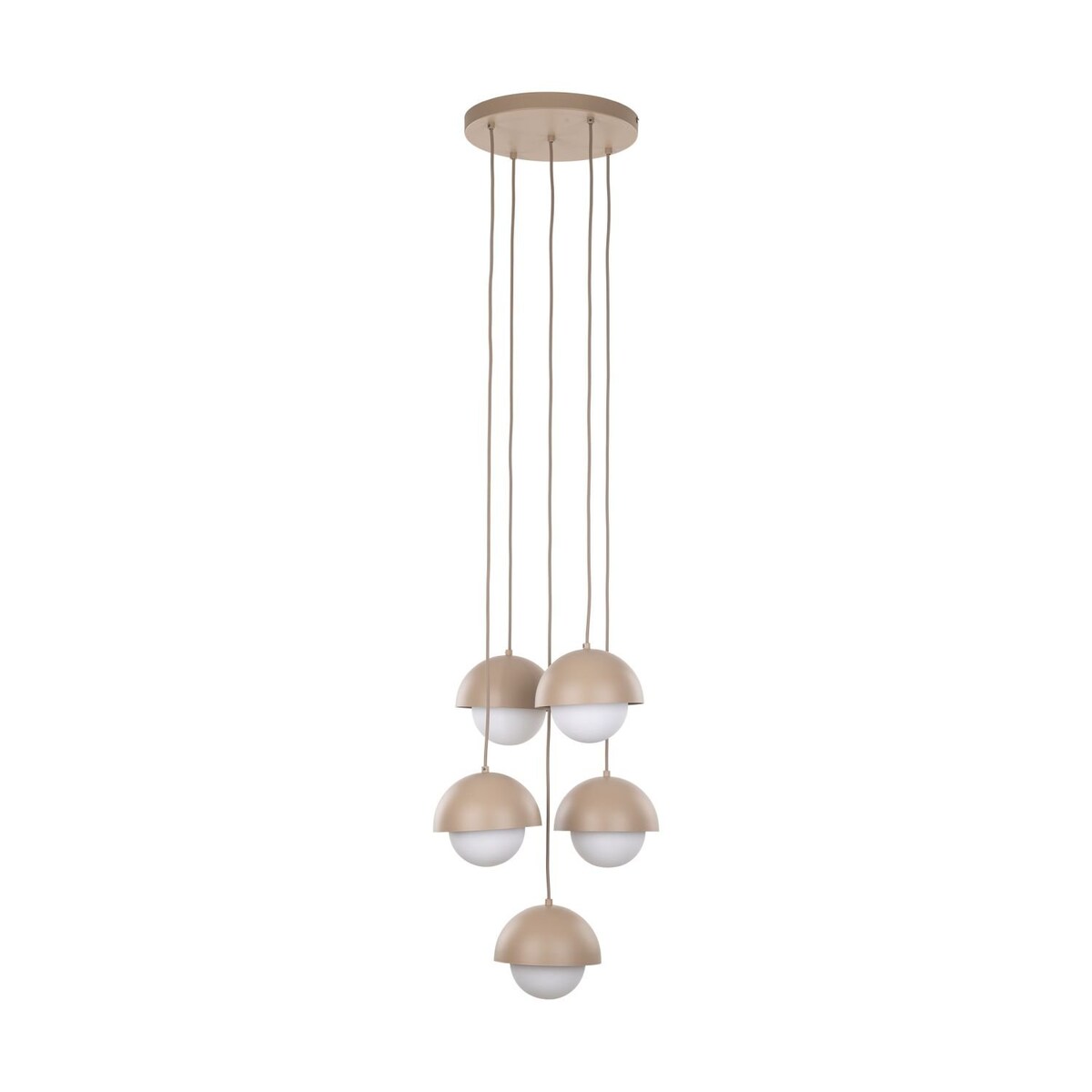 Lampa wisząca TK Lighting BONO 10966 Sabia beżowa 5xG9 regulowana do salonu i jadalni