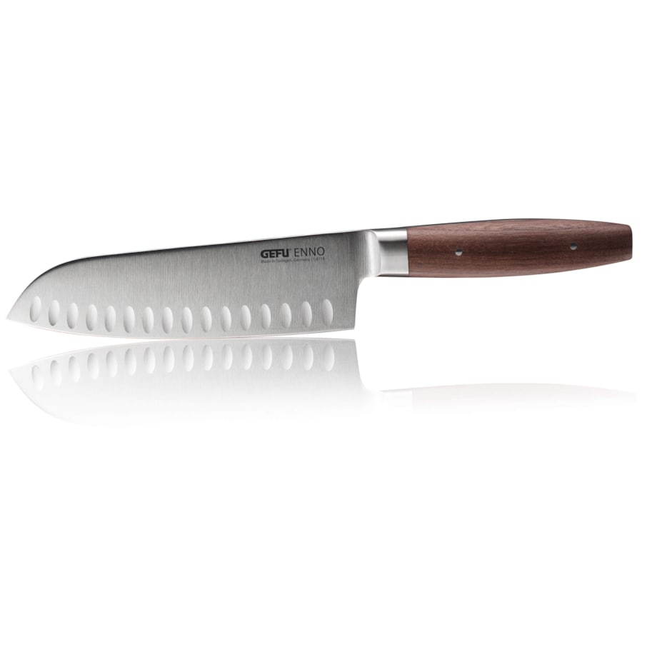 GEFU ENNO Nóż Santoku z rowkami 18 cm