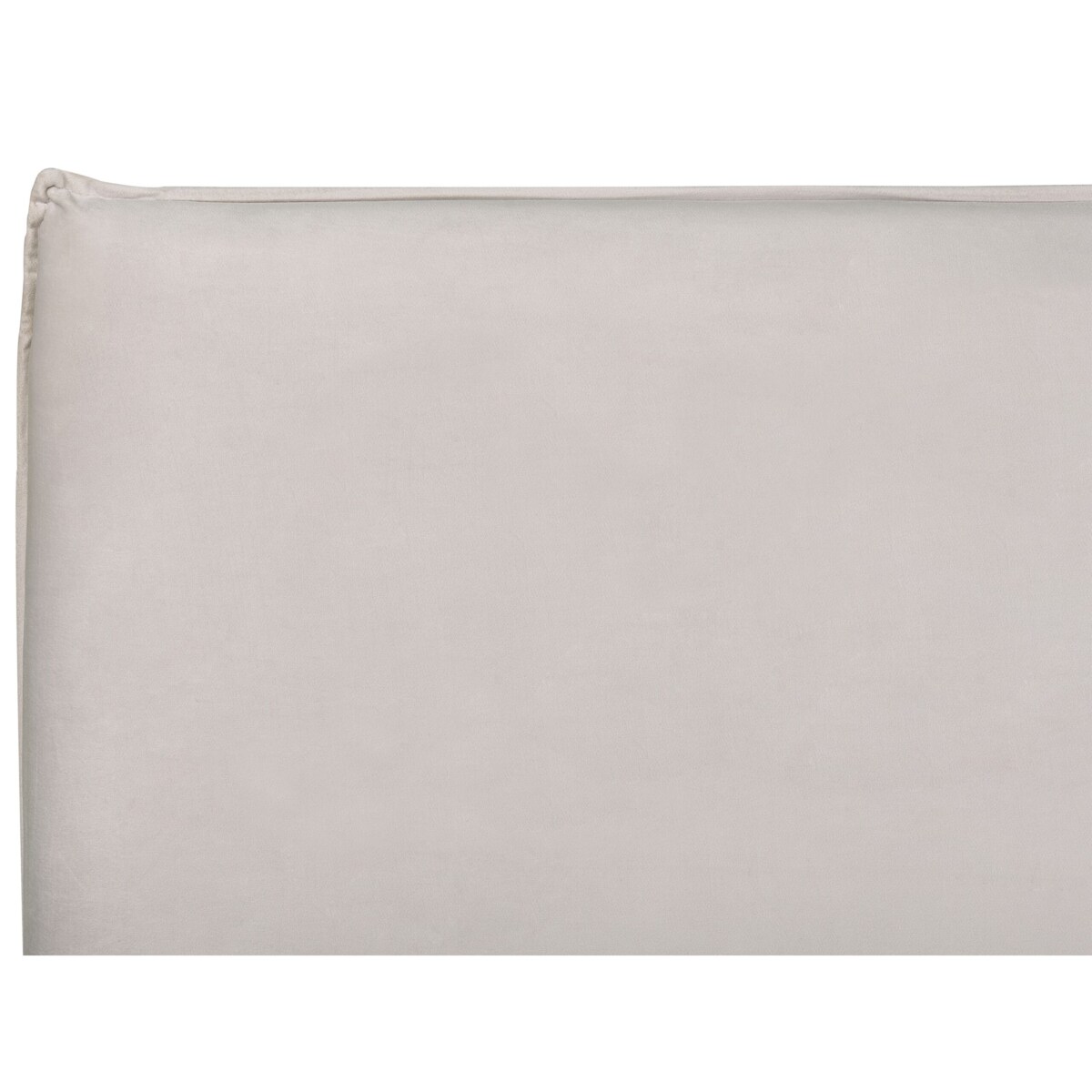 Łóżko z pojemnikiem welurowe 180 x 200 cm złamana biel LAVAUR