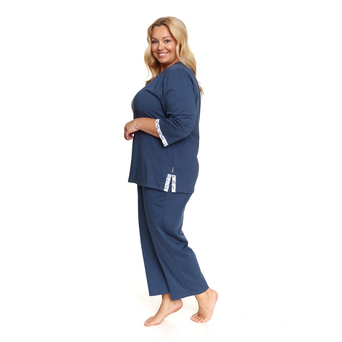 Piżama kolor niebieski PB.7156.DEEP_BLUE - L