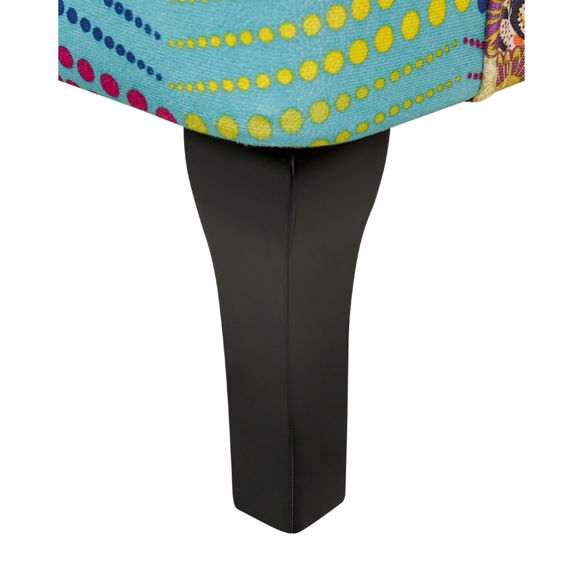 Fotel uszak patchwork niebieski MOLDE