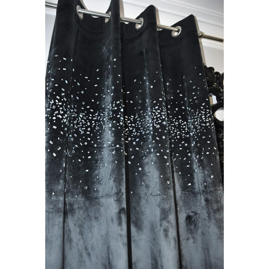 zasłona welurowa potłuczone szkło 140x250 cm