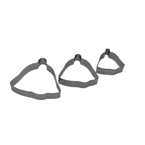 Zestaw wykrawaczy do ciastek pierników dzwonek 3-ele BRUNBESTE