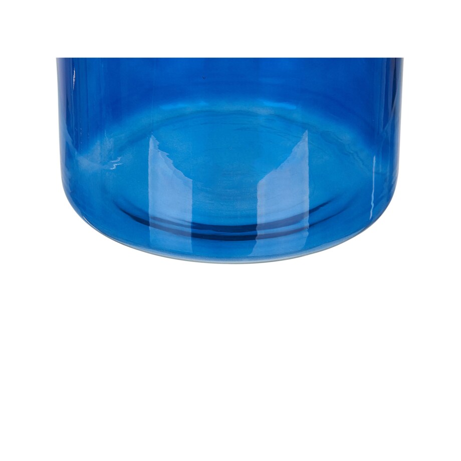 Wazon na kwiaty szklany 45 cm niebieski KORMA