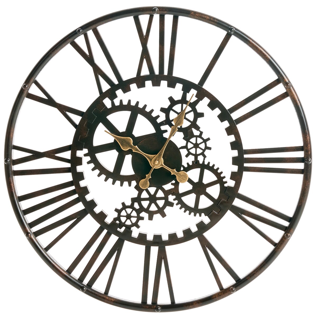 Zegar ścienny PETRER 60 cm Metal Czarny