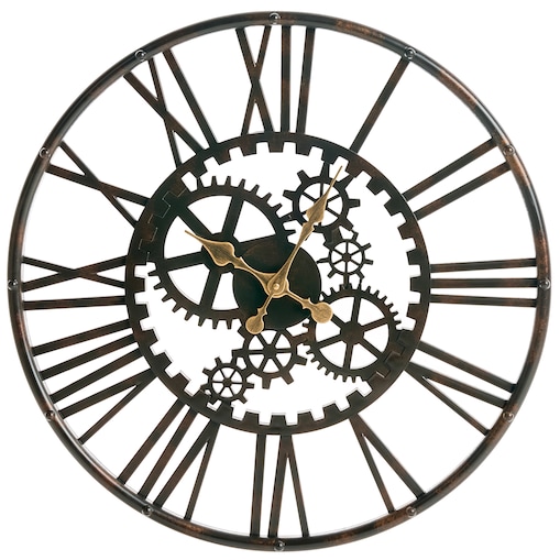 Zegar ścienny PETRER 60 cm Metal Czarny