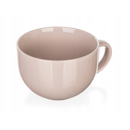 KUBEK ceramiczny kolor latte 800 ml duży jumbo na zupę herbatę jedzenie