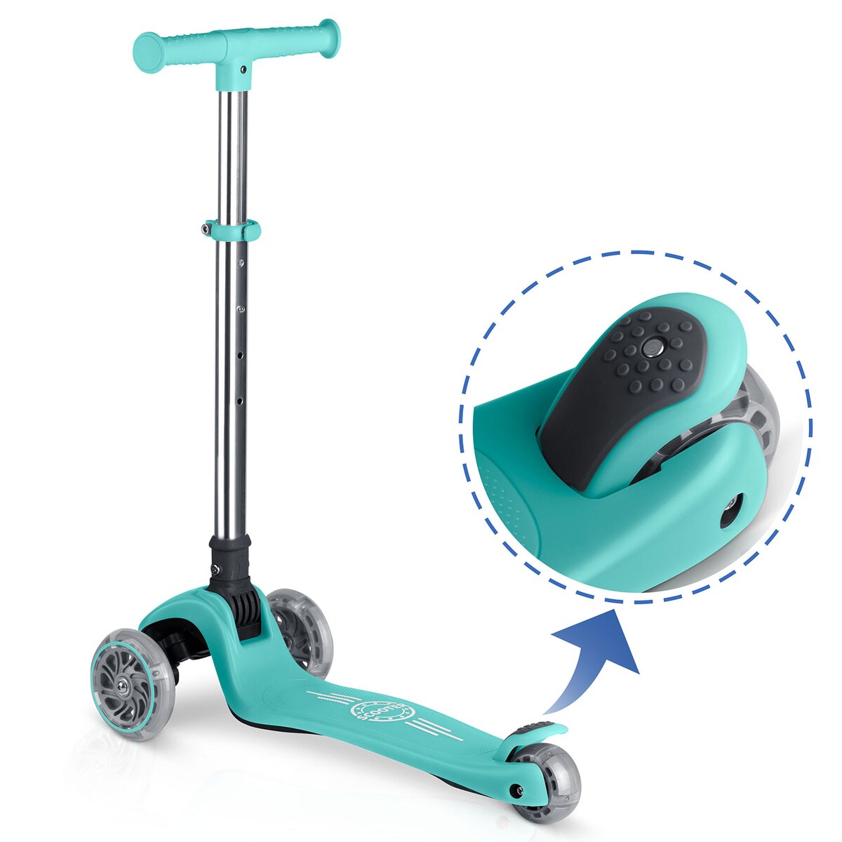 Hulajnoga trójkołowa dla dzieci Ricokids Glow balansowa świecąca w ciemności 765700