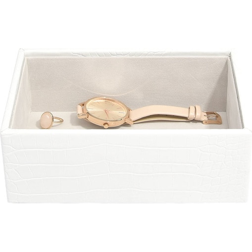 Szkatułka na biżuterię Stackers Croc open mini biała