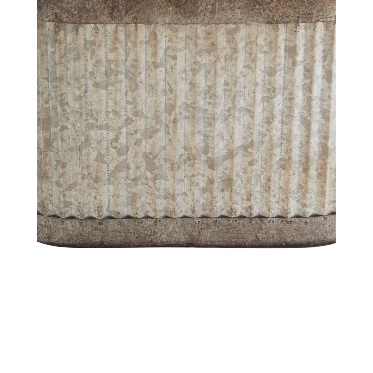 Zestaw 2 doniczek TULIPE Metal 31/41 cm Szary