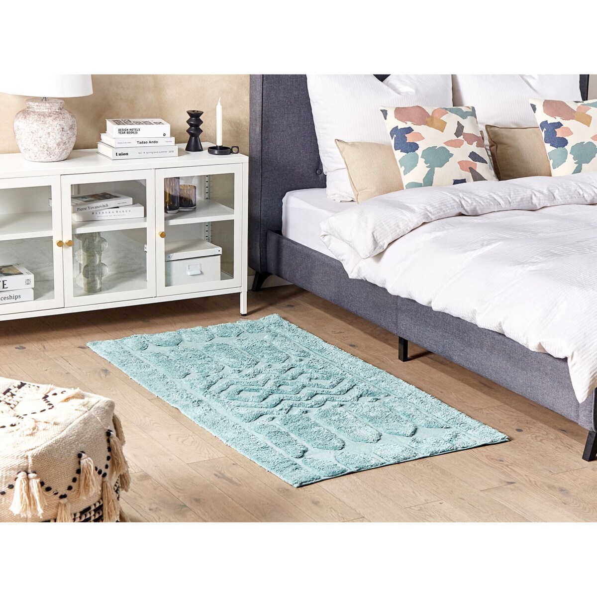 Dywan bawełniany 80 x 150 cm miętowy SIRNAK