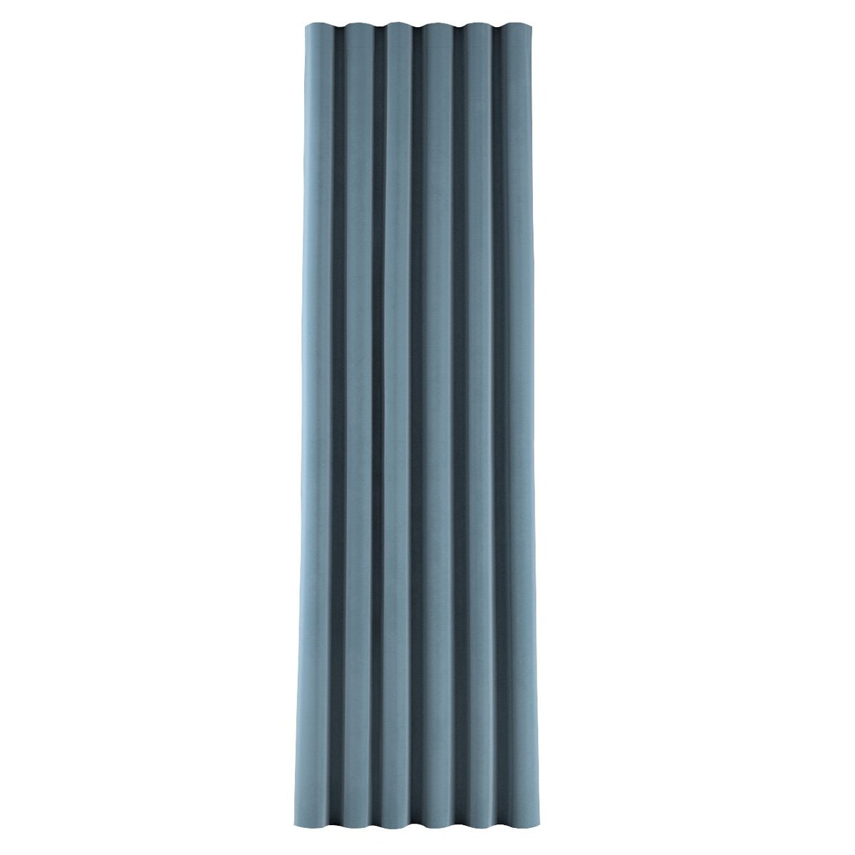 Zasłona na taśmie wave 130x245 niebieski
