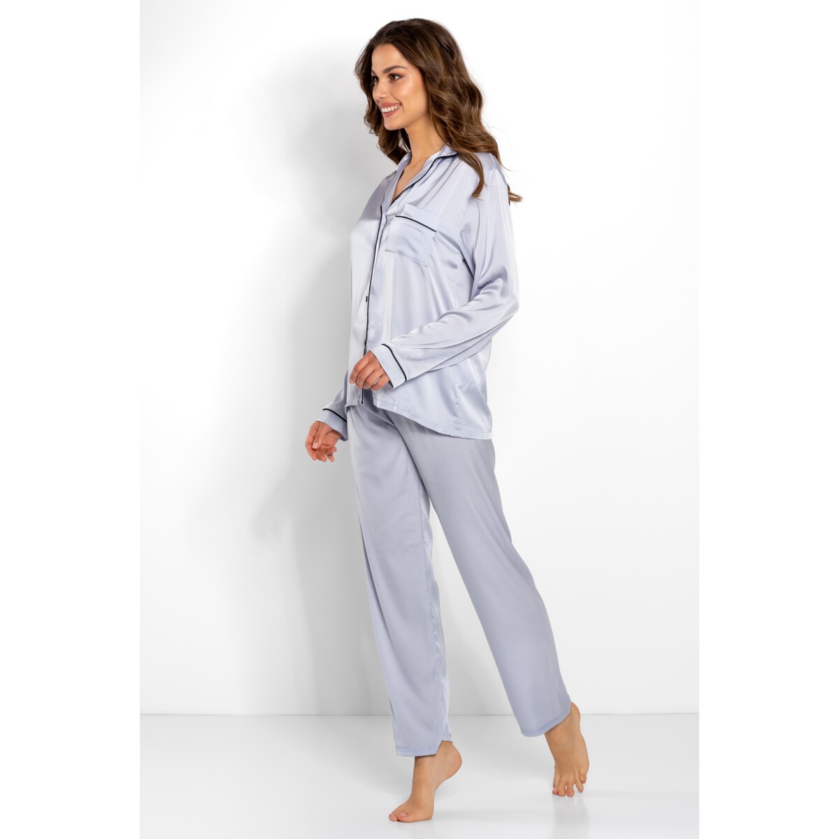 Piżama Classic Look Silver Silver, L