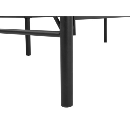 Łóżko metalowe 180 x 200 cm czarne DINARD
