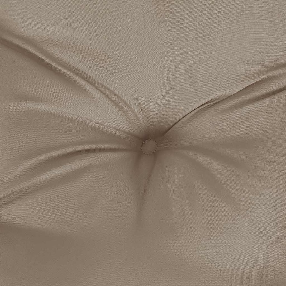 vidaXL Poduszka na ławkę ogrodową, taupe, 150x(50+50)x7 cm