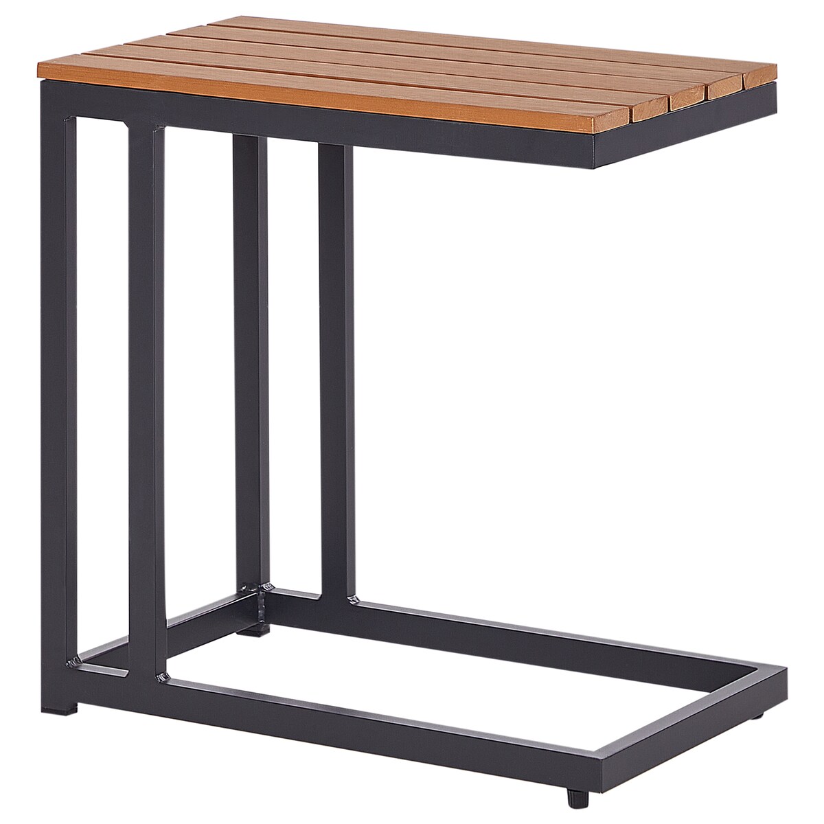 Stolik ogrodowy MESSINA 60 cm 35 cm Czarny