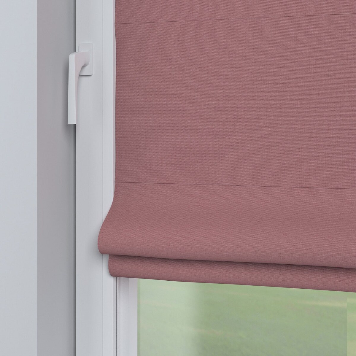 Roleta plisowana rzymska Sycylia, zgaszony róż, Cotton Panama